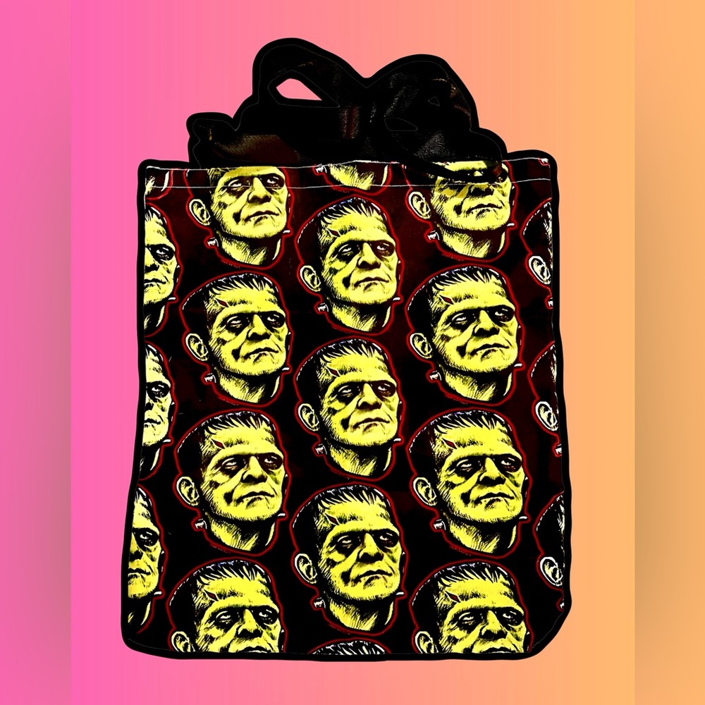 Frankenstein Handmade & Designed Double Sided Tote Bag